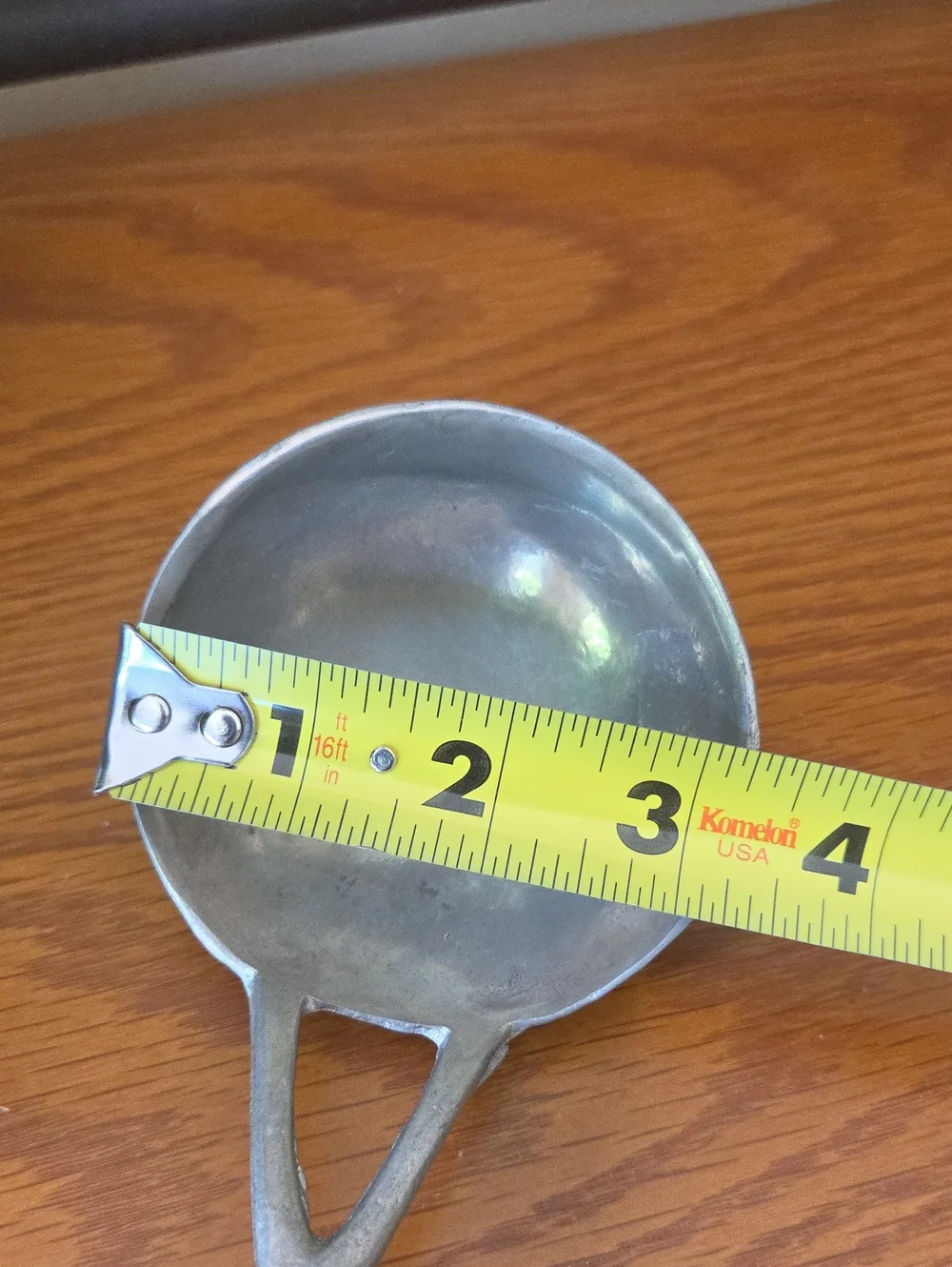 Vtg Large Pewter Serving Ladle - 11 1/2